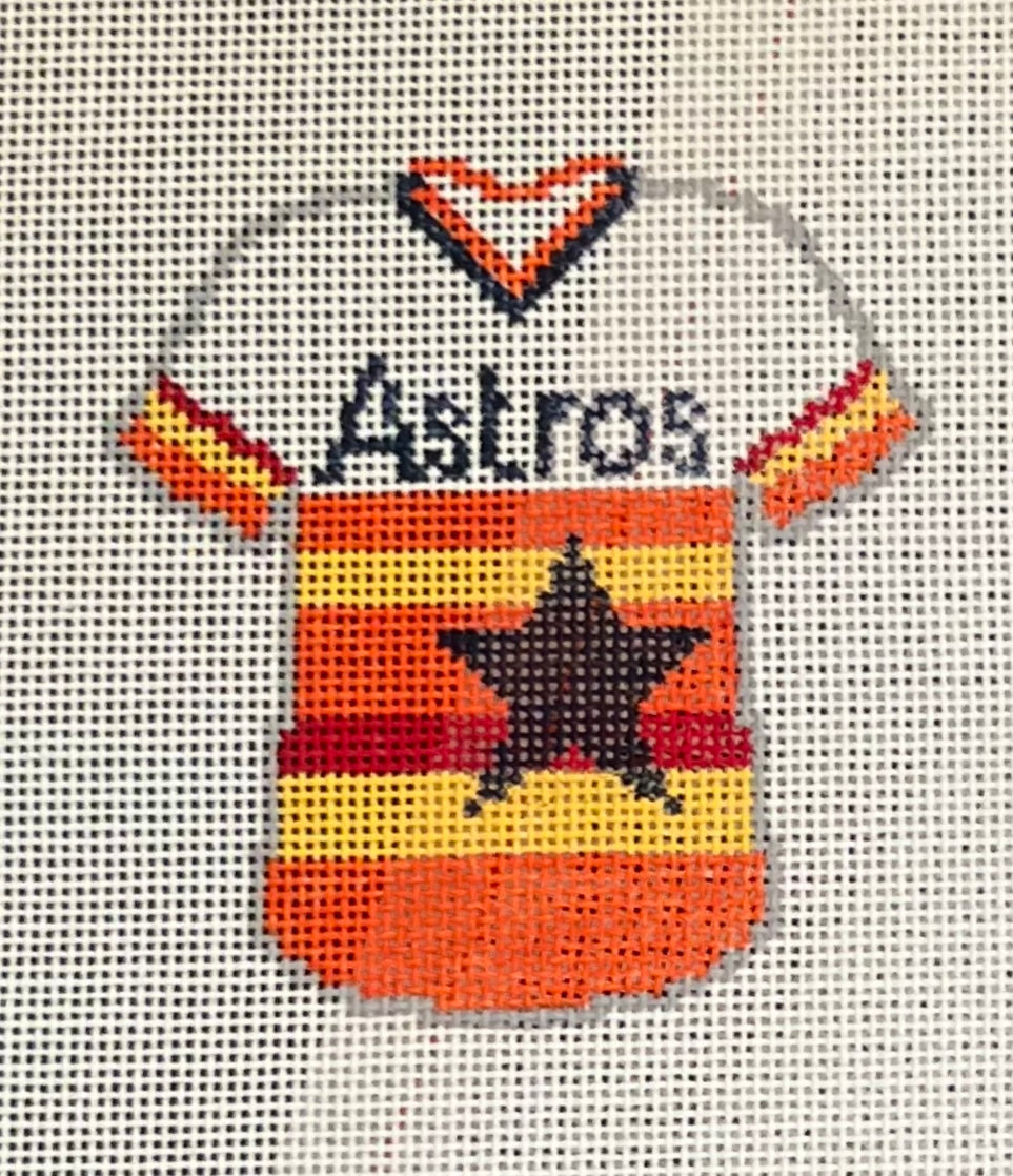 Houston Astros Jersey – SG Designs Needlepoint